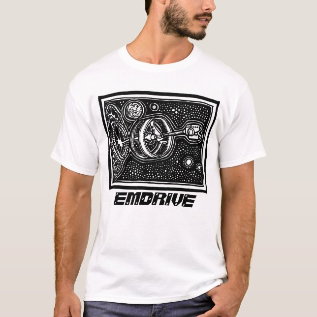 Emdrive tee by ParanormalPrints (Front)