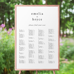 EMELIA Boho Unique Wedding Seating Chart Template