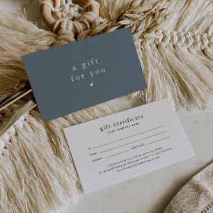 EMELIA Dark Blue Voucher Gift Certificate Template