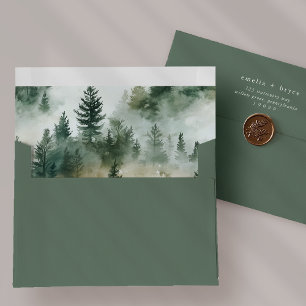 EMELIA Forest Mountain Wedding Invitation Envelope