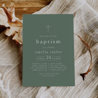 EMELIA Mountain Sage Green Forest Modern Baptism