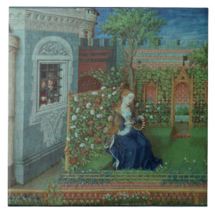 Emelye in her garden. The imprisoned knights Palam Tile
