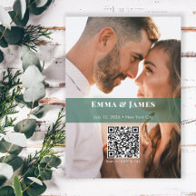 Emerald Ampersand Photo Save the Date | Wedding