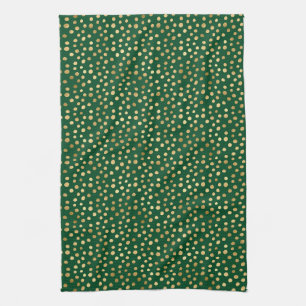 Emerald and Gold Safari Series Design 11 Tea Towel