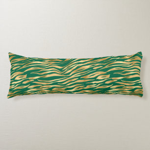 Emerald and Gold Safari Series Design 2 Body Cushion