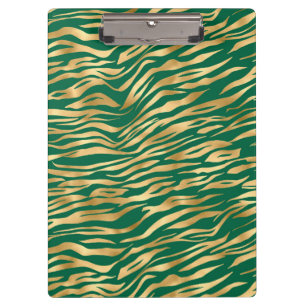 Emerald and Gold Safari Series Design 2 Clipboard