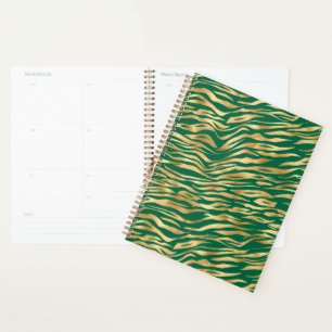 Emerald and Gold Safari Series Design 2 Planner