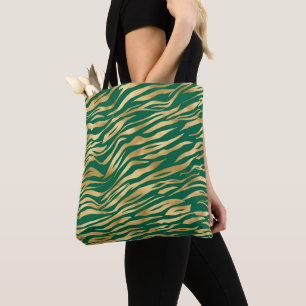 Emerald and Gold Safari Series Design 2 Tote Bag