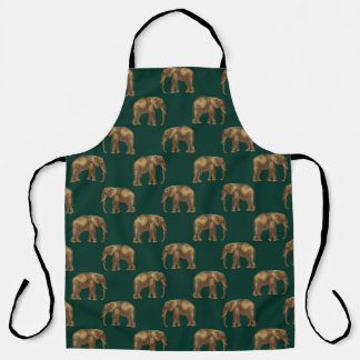 Emerald and Gold Safari Series Design 4 Apron