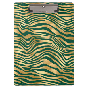 Emerald and Gold Safari Series Design 4 Clipboard