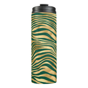 Emerald and Gold Safari Series Design 4 Thermal Tumbler