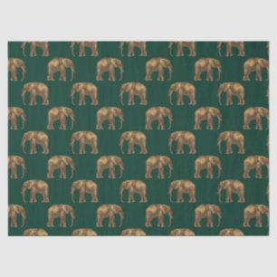 Emerald and Gold Safari Series Design 4 Tissue Paper