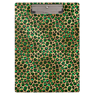 Emerald and Gold Safari Series Design 8 Clipboard