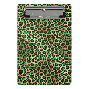 Emerald and Gold Safari Series Design 8 Mini Clipboard