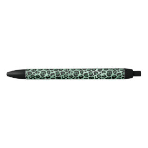 Emerald and Gold Safari Series Design 9 Black Ink Pen
