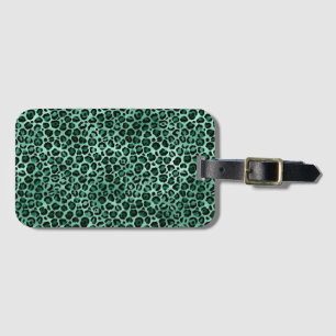 Emerald and Gold Safari Series Design 9 Luggage Tag