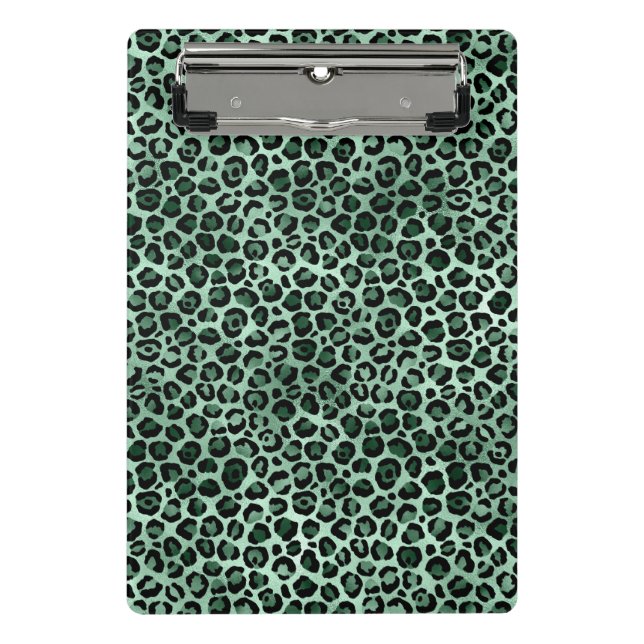 Emerald and Gold Safari Series Design 9 Mini Clipboard (Front)