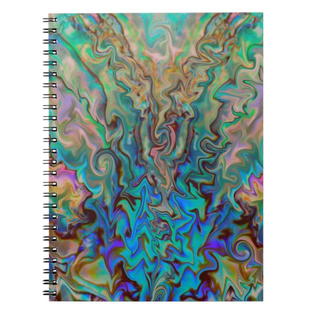 Emerald and Pink Spiral Notebook (Front)