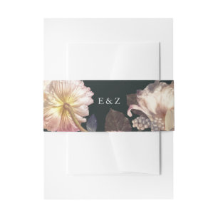 Emerald Antique Vintage Wedding Invitation Belly Band