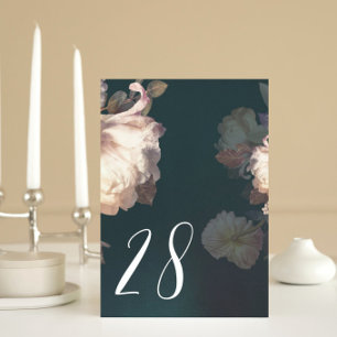 Emerald Antique Vintage Wedding Table Numbers