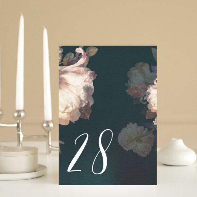 Emerald Antique Vintage Wedding Table Numbers (Creator Uploaded)