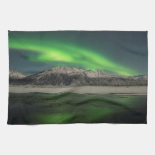 Emerald Aurora Tea Towel
