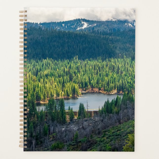 Emerald Basin Beneath Mountain Clouds Planner (Front)