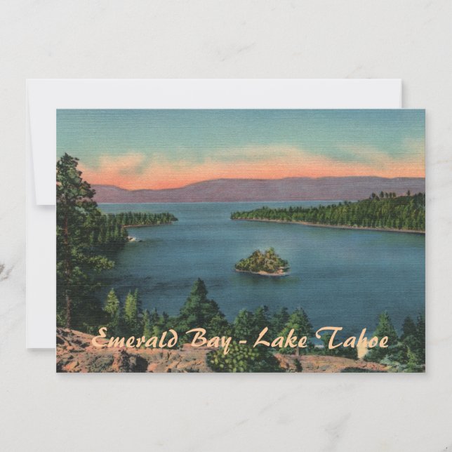 Emerald Bay - Lake Tahoe Party Invitation (Front)