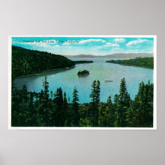 Emerald Bay View on Lake TahoeLake Tahoe, CA Poster (Front)