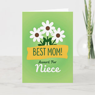 Emerald Best Mum Award Card