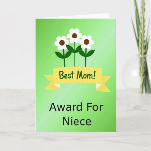 Emerald Best Mum Illustration Card