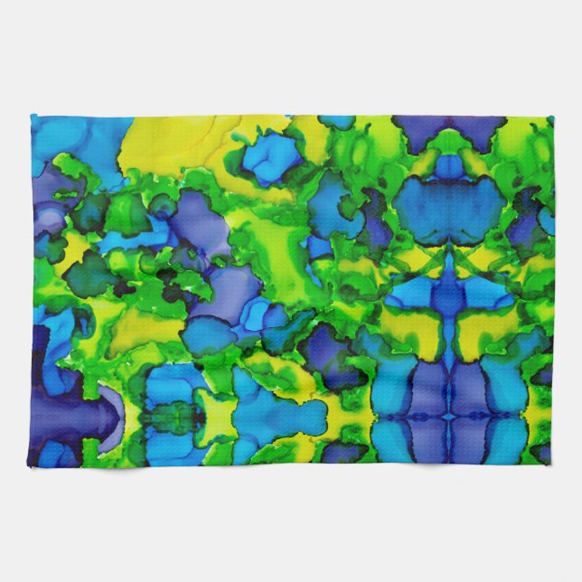 Emerald Bliss Tea Towel (Horizontal)