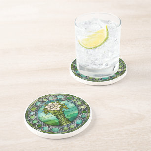 Emerald Bloom Coaster - A Touch of Irish Elegance