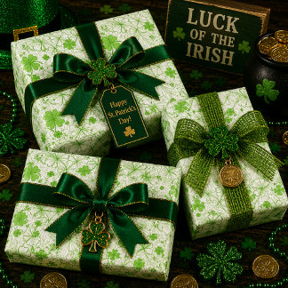 Emerald Breeze Wrapping Paper Sheet