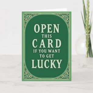 Emerald Celtic Luck Card
