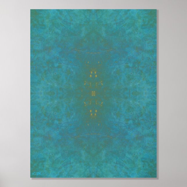 Emerald Charm Gold Foil Print (Front)