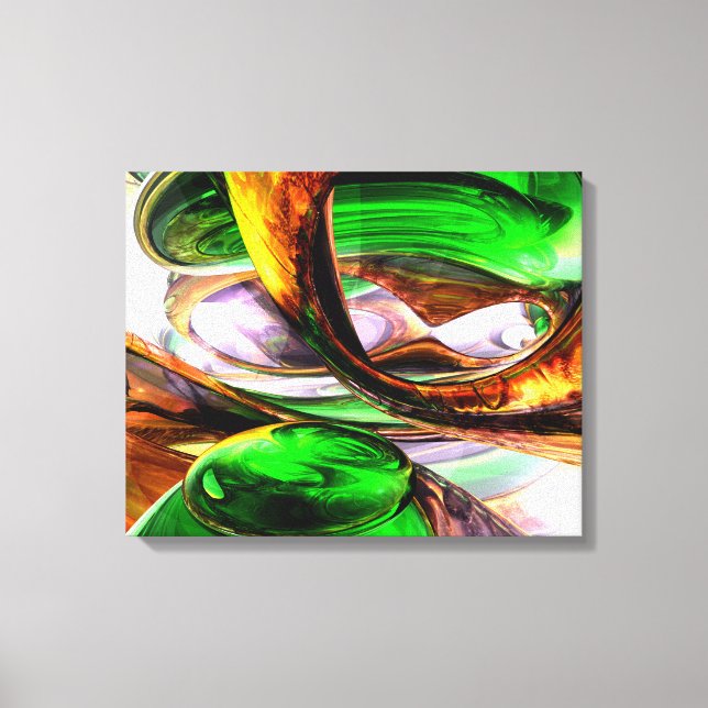 Emerald City Abstract Canvas Print (Front)