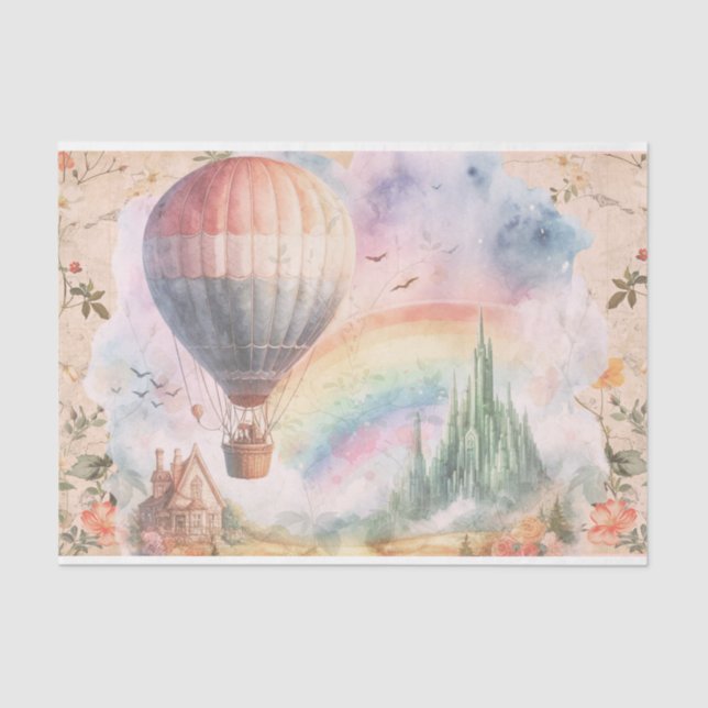 Emerald City - The Wizard of Oz Decoupage Paper (Front)