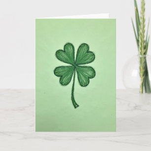Emerald Clover Texture Card
