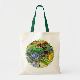 Emerald Cosmic Dragon Tote Bag