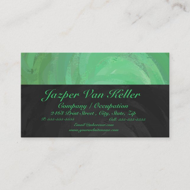 Emerald Cream Business Card (Front)