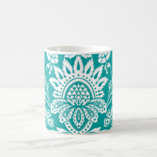 Emerald Damask mug