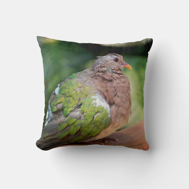 Emerald Dove Profile and Perch Cushion (Front)
