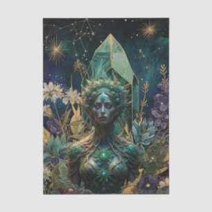 Emerald Dreams Fantasy Forest Queen Decoupage Tissue Paper