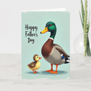 Emerald Duck Fathers Day Card