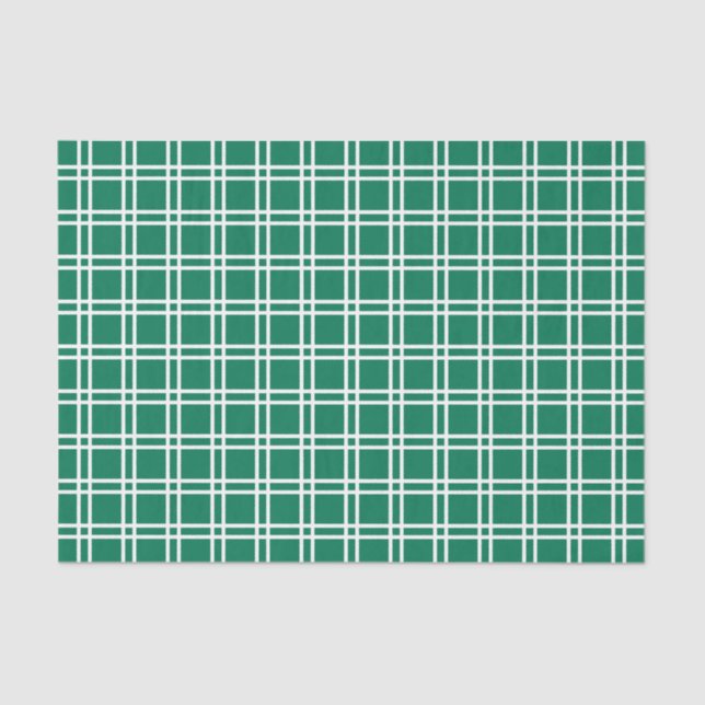Emerald Elegant Lattice at Emporiomoffa Tissue Paper (Front)