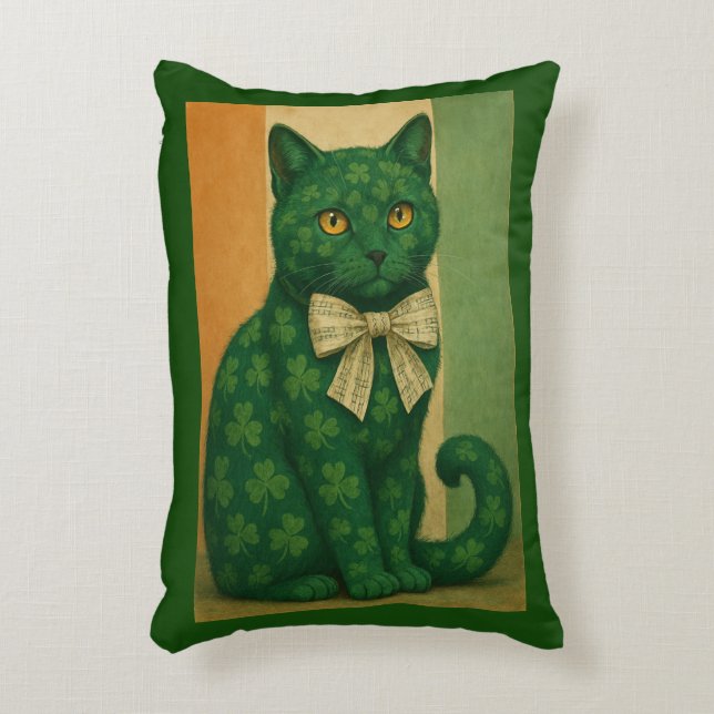 Emerald Enigma Decorative Cushion (Front(Vertical))