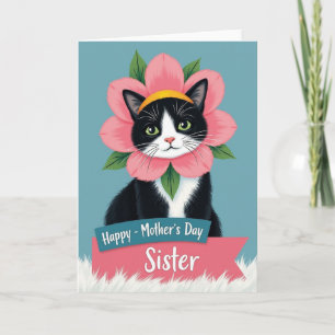 Emerald Eyed Cat Mothers Card