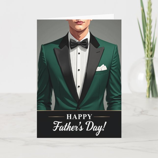 Emerald Fathers Day Card (Front)