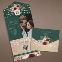 Emerald Floral Boho Wedding 